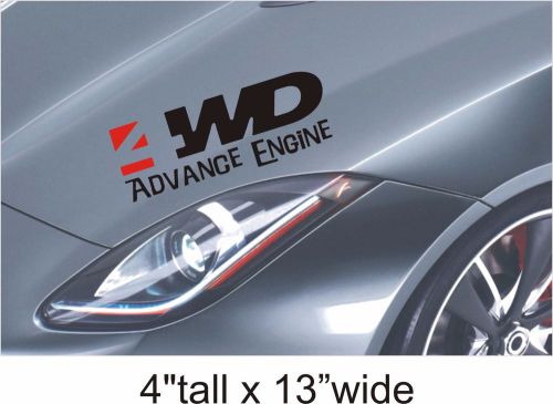 Wd advance engine-logo funny car vinyl sticker decal decor truck -1658 for sale