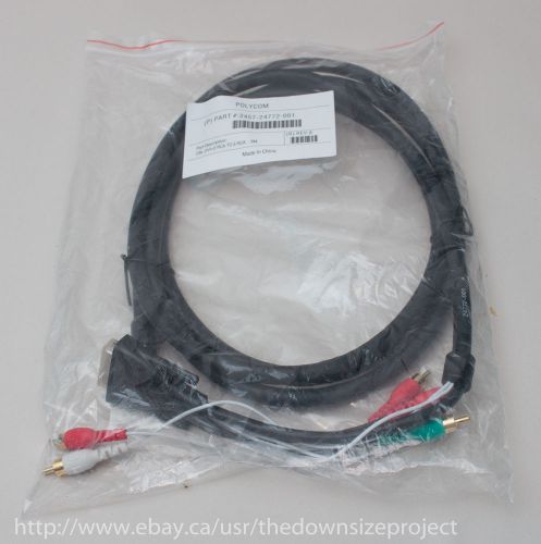 Polycom DVI+2 RCA to 5 RCA Cable 2457-24772-001  It&#039;s a cable...woo!