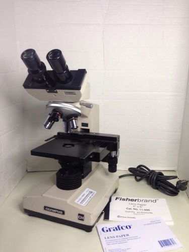 Olympus CH microscope Biological Microscope 4X 10X 40X 100X lenses Free Shipping