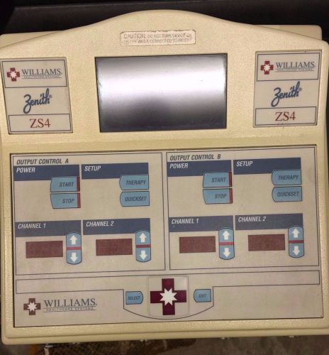 WILLIAMS HEALTHCARE SYSTEMS ZENITH ZS4