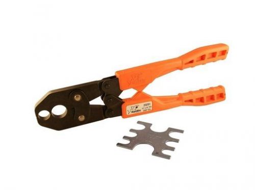 Sharkbite copper crimp ring plumbing tool 1/2 &amp; 3/4 in. dual pex crimper tool for sale