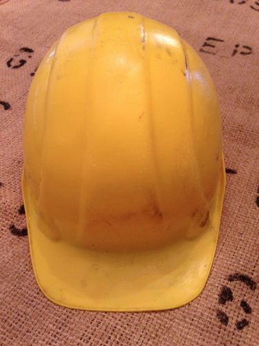 Vintage Yellow Hard Hat Helmet Schuberth Corp West Germany &amp; Toledo Ohio Sticker