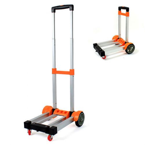 Folding hand cart alluminum hand truck dolly material tighten rubber strap new for sale