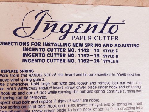 Ingento Paper Cutter 1162  24&#034; Style B