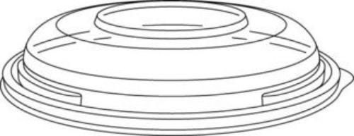 Dart fusion c16bdl presentabowls clear flat lids, 5.4&#034; diameter, 504/carton for sale