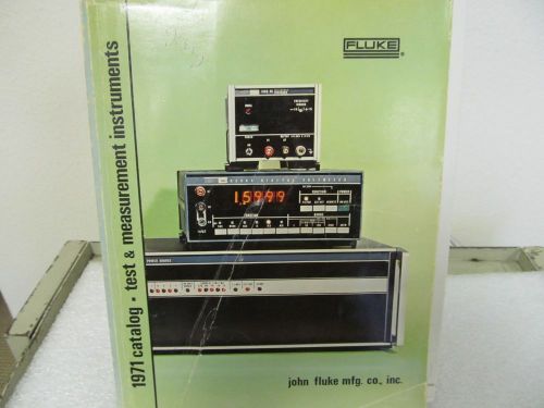 Fluke test &amp; measurement instruments vintage catalog.....1971 for sale