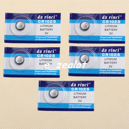 5PCS CR1025 Button batteries 3V  Li Battery