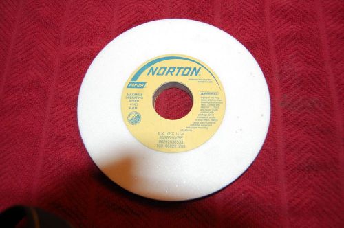 Norton 6&#034;X1/2&#034;X1-1/4 38A60-KVBE White Surface Grinding Wheel