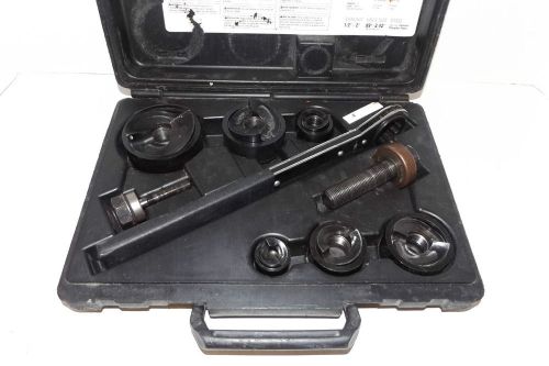 Klein Tools 53732SEN Knockout Punch Set with Wrench in case.
