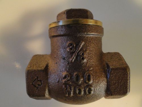 3/8&#034; swing check valve brass threaded by smith-cooper 200 wog for sale