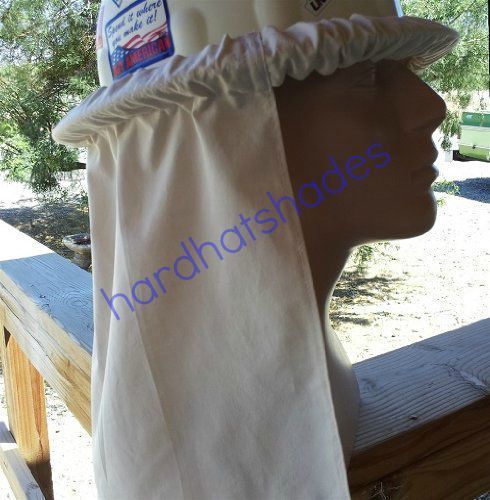 Custom made hard hat neck shade ~ made in usa~ solid light sand for sale