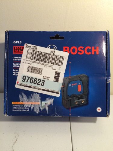 BOSCH GPL 3 SELF LEVELING LASER, NEVER USED, FAST SHIPPING