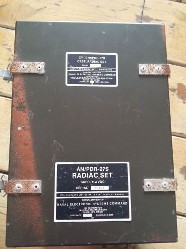 Radiac set radiation detector Geiger counter meter navy military