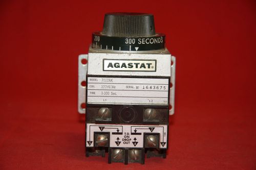 Agastat - 7022AK 1-300 Sec Timer , S/N W1643675