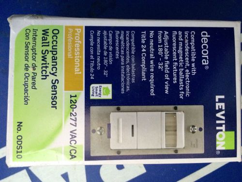 Id Decora 120/277 Volt Wall Switch Occupancy Sensor White