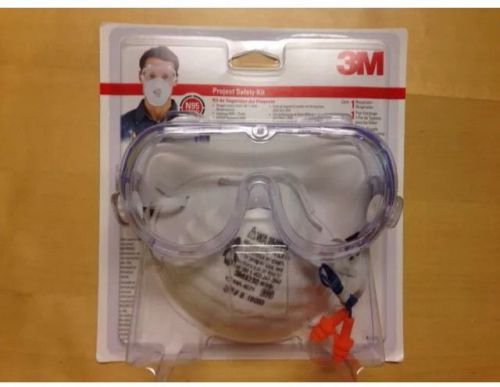 3M Project Safety Kit, Protection Mask, Goggle and Earplugs Noise Reduction 25db