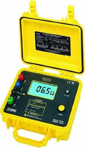 Aemc 4620 4-point ground resistance tester kit, 2000 ohms resistance, 10ma for sale