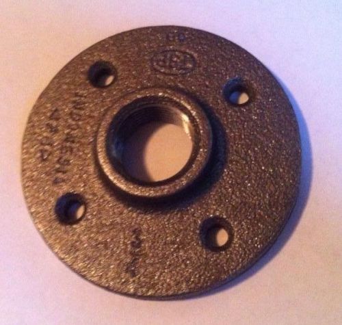 3/4&#034; HEAVY DUTY BLACK MALLEABLE FLANGE,FLOOR FLANGE WALL FLANGE