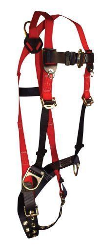 FallTech 7010 Tradesman Full Body Harness with 3 D-Rings and Tongue Buckle Leg S