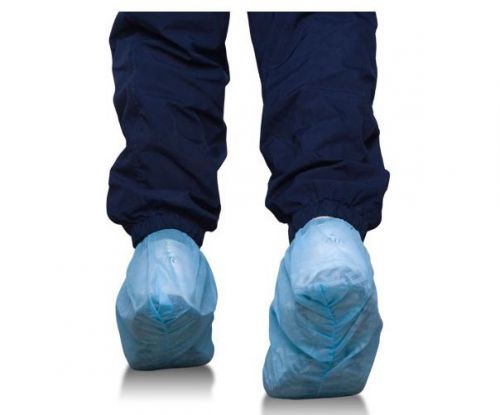 Disposable Shoe Cover, Non Skid Bottom, Blue, 500 pcs/250 pairs