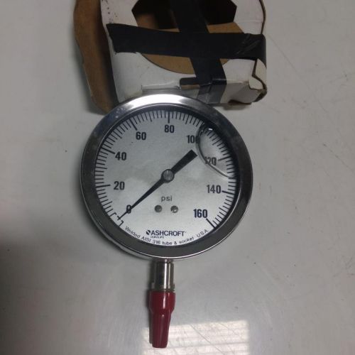 ASHCROFT DURALIFE 0-160 PSI PRESSURE GAUGE NEW