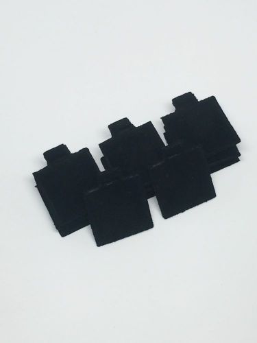 New Lot of 100 Puff Pads Earrings Black Velvet Display Cards 1&#034; x 1&#034;