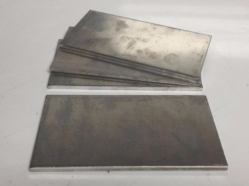 4 Piece Lot Aluminum 7-7/16 x 3-7/8 x 1/4 Sheet Plate Scrap Metal Stock Flat Bar
