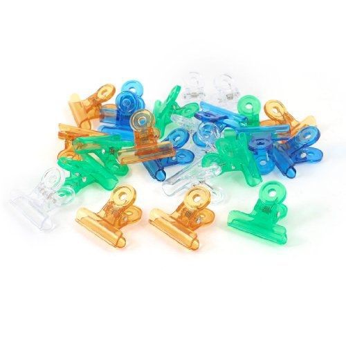 uxcell Uxcell Plastic Office Stationery Documents Binder Clips, 24 Pieces,