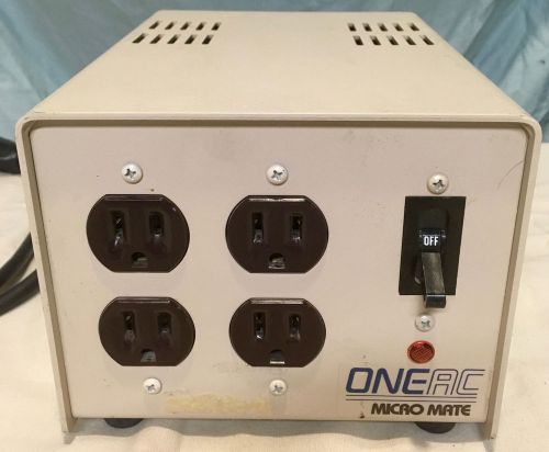 Micro Mate OneAC CM1105 Line Conditioner Power Supply Protection 4 Outlet