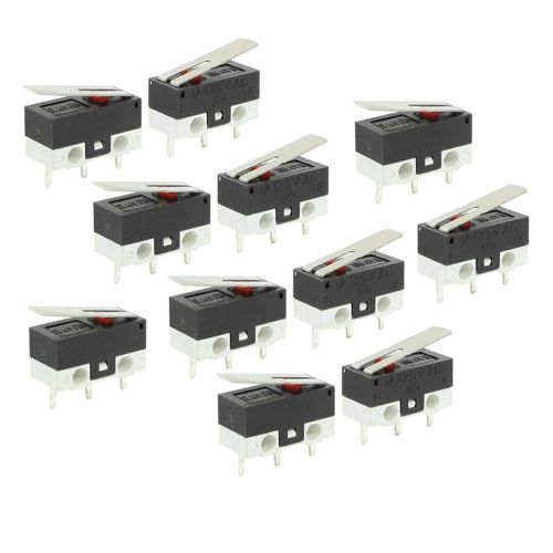 11 Pcs 1NO 1NC SPDT Momentary Long Hinge Lever Micro Switches AC 125V 1A