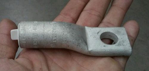 Burndy ya28a3 hylug compression lug terminal 4/0 stranded awg 1/2&#034; hole aluminum for sale