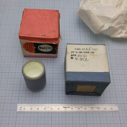RADIATION DETECTOR Scintillator NaI(Tl) 25x40mm Scintillation Crystal (USSR) NOS