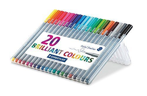 NEW STD334SB20A6  Staedtler Triplus Fineliner Pens FREE SHIPPING