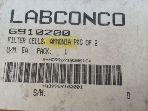 LABCONCO 6910200 Color-Smart Ammonia Carbon Filters Set of 2