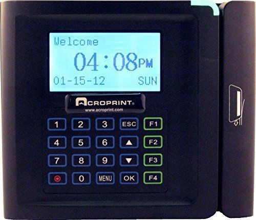Acroprint timeQplus Magnetic Stripe Time and Attendance System Time Clock