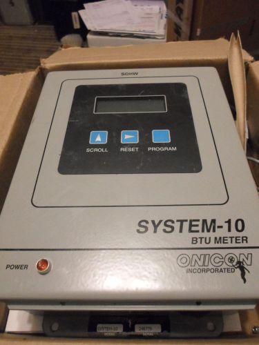 Onicon System 10 BTU Meter Used Cd Rom Cert of Calibration Free Shipping