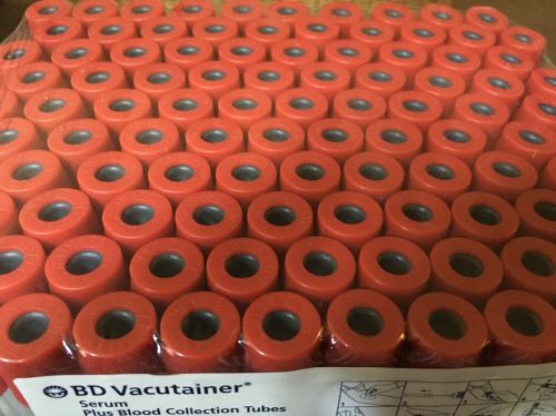 Red Top Serum Plus Blood Collection Tubes 200 Count 4ml 13 x 75 mm