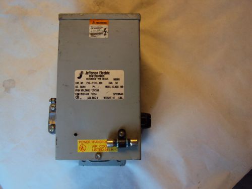 JEFFERSON ELECTRIC POWERFORMER 3R U/L CAT NO 216-1131-000