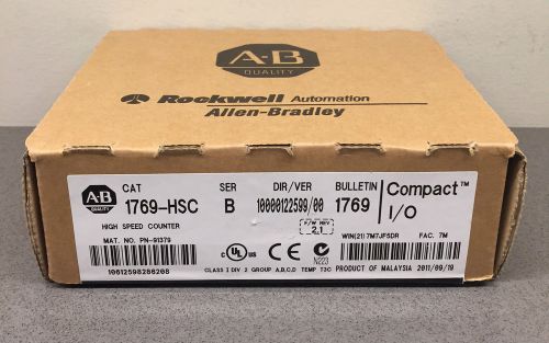 FACTORY SEALED Allen Bradley 1769-HSC /B CompactLogix High Speed Counter Module