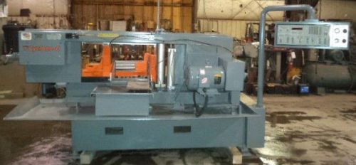 Hem automatic feed mitering horizontal band saw cyclone a-c 16&#034;x22&#034;  (29284) for sale