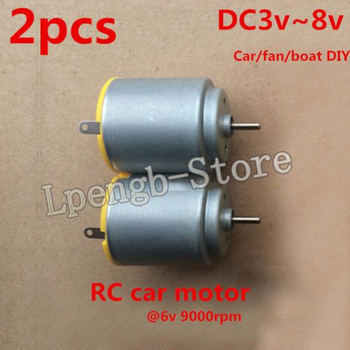 2pcs Small Mini DC Motor 3V~8V 5v for RC car toy fan DIY high quality 2mm shaft