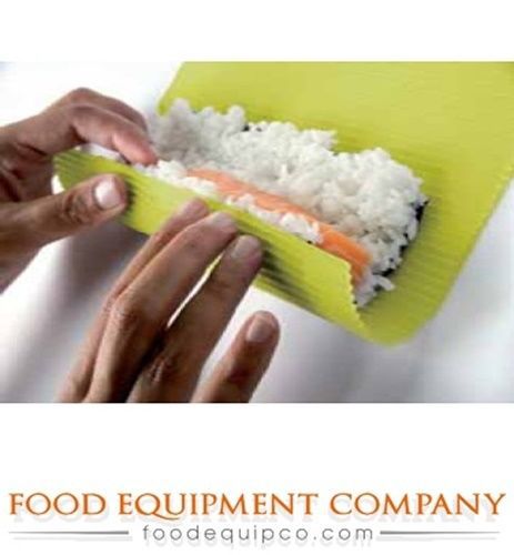 Paderno 49655-11 Sushi Mat 10.375&#034;L x 10.375&#034;W dishwasher safe plastic green