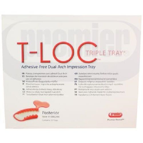 Dental T-Loc Triple Adhesive-Free Impression Tray 35 Posterior Premier 1006204