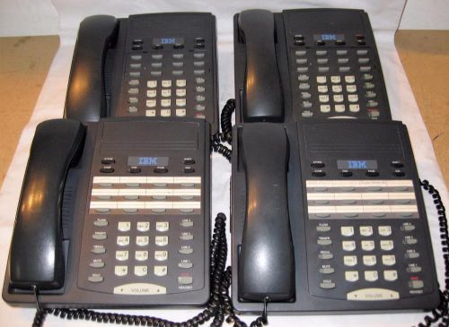 Lot of 4 IBM 412 4-Line Business Telephones