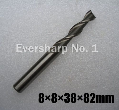 Lot 10pcs 2flute hss long endmills cutting dia 8mm length 82mm shank 8mm mills for sale