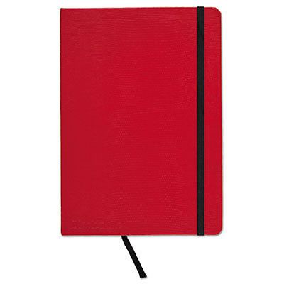 Casebound Hardcover Notebook, Legal Rule, Red Cover, 5 3/4 x 8 1/4, 71 Sheets/Pd