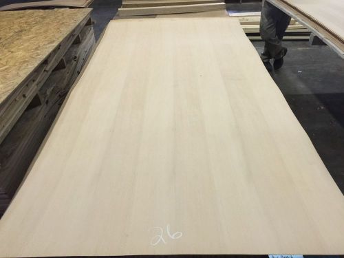 Wood Veneer Beech 48x98 1 Piece 10Mil Paper Backed &#034;EXOTIC&#034; 1613 26