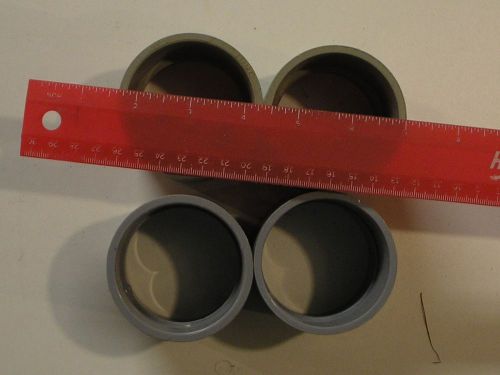 2&#034; PVC COUPLING, ELECTRICAL GRAY CONDUIT FITTING (LOT OF 2)