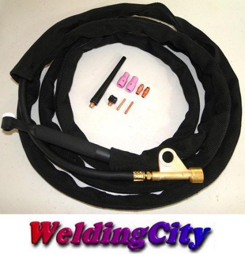 Wp9-12r 12&#039; 125 amp air-cooled tig welding torch complete kit | suites weldcraft for sale