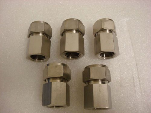 NEW Lot of 5, Swagelok SS-1210-7-12, 3/4 in. Tube OD x 3/4 in. Female NPT